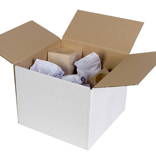 CUMBERLAND SHIPPING BOX WHITE 150 X 150 X 150MM