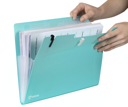 MARBIG PROFESSIONAL EXPANDING FILE ANTIMICROBIAL PP 6 POCKETS A4 BLUE