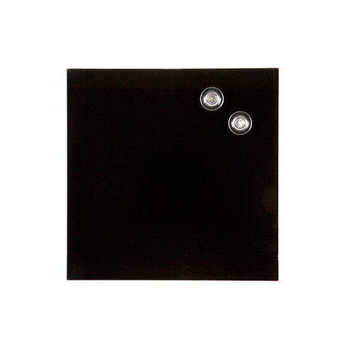 QUARTET GLASS BOARD 300X300MM BLACK