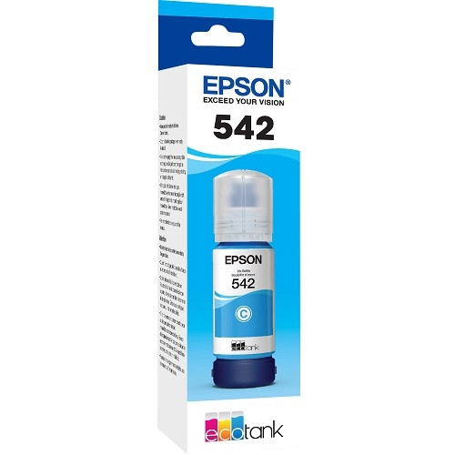 EPSON T542 DURABRITE ECOTANK CYAN INK - TO SUIT EPSON ET 5800 / ET 16600 / ET 5150 / ET 5170