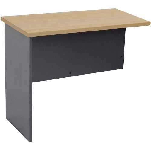 Rapidline Rapid Worker Desk Return 900W x 600D x 730mmH Oak And Ironstone