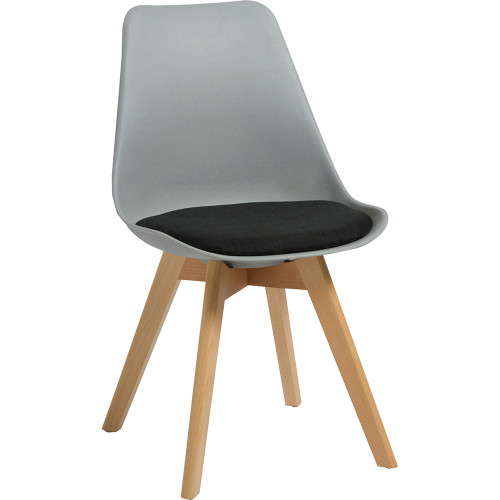 Rapidline Virgo Chair Timber Leg Grey