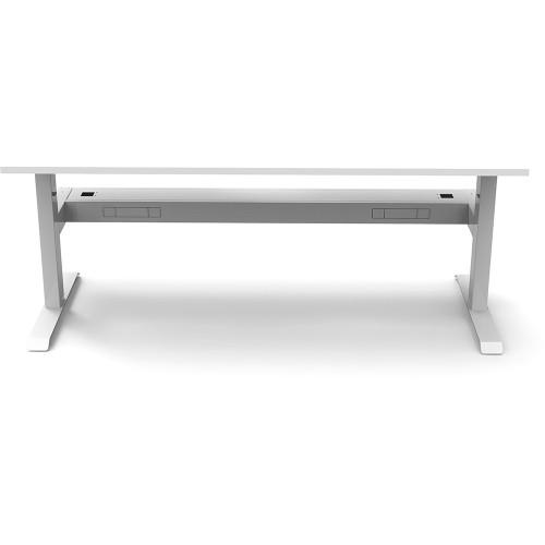 Rapidline Boost Static Single Sided Workstation + Tray 1500W x 750D x 730mmH White/White