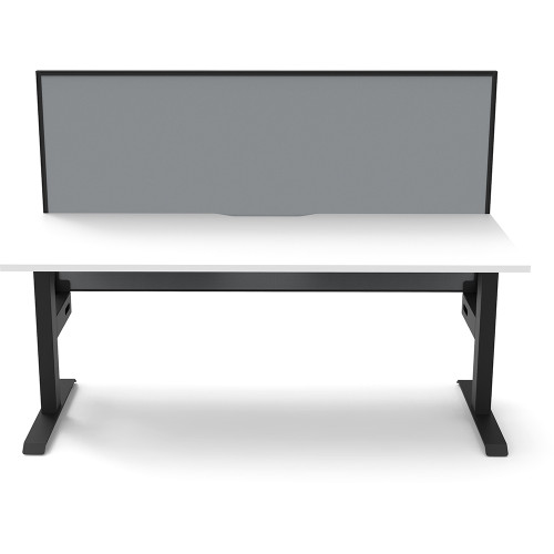 Rapidline Boost Static Single Sided Workstation+Screen 1500W x 750D x 1330mmH White/Black