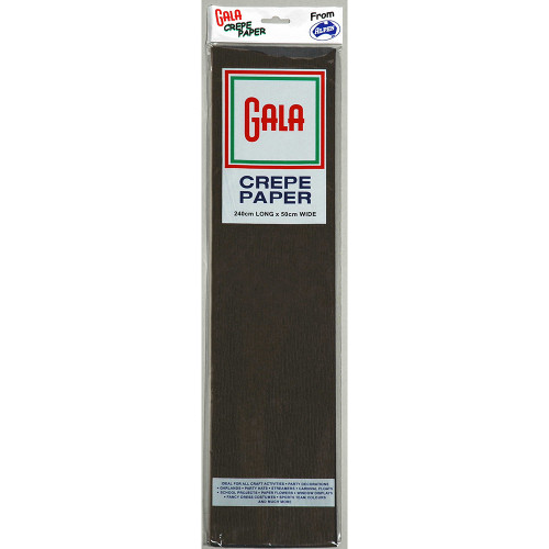 Alpen Gala Crepe Paper 240 x 50cm Black Pack Of 12
