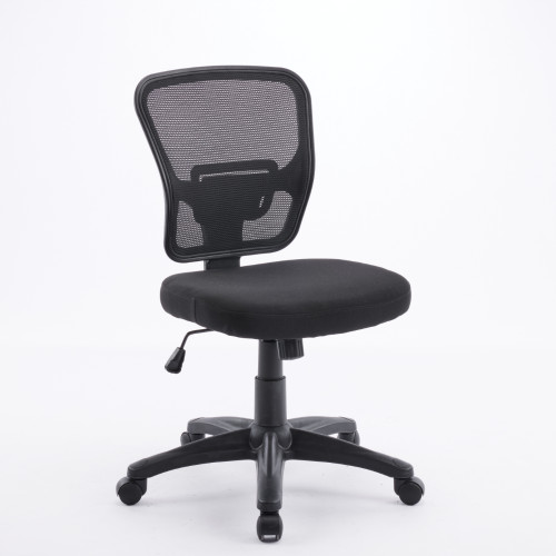 K2 Boxed Gold Grace Medium Back Office Chair Mesh Back Black Fabric Seat