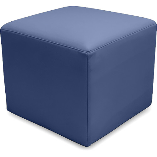 K2 Marbella Cook Junior Square Ottoman Blue PU Leather