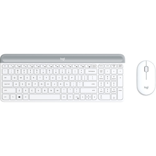Logitech MK470 Slim Wireless Keyboard and Mouse Combo White