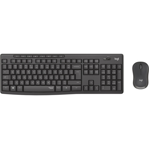 Logitech MK295 Silent Wireless Keyboard and Mouse Combo Graphite