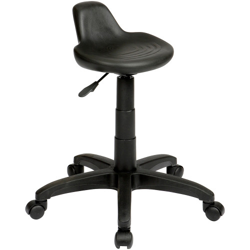 State ST001 Industrial Stool 520-630mmH Black PU