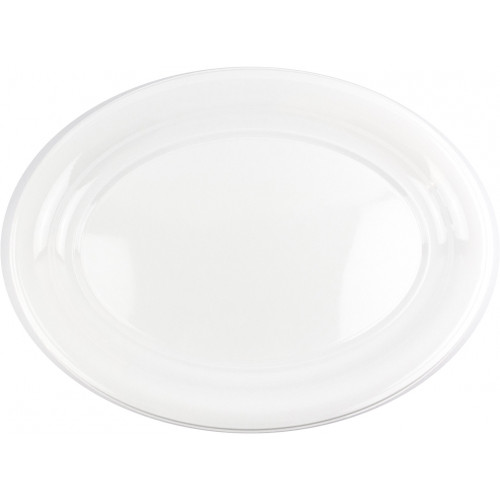 Partyware 360mm x 480mm White Oval Tray Pack of 2