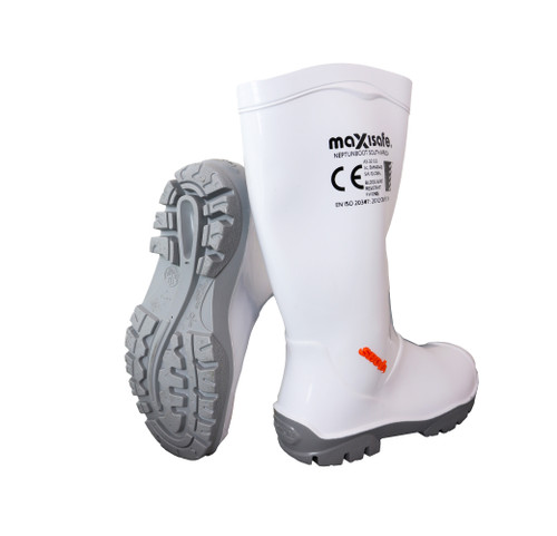 Maxisafe 'Shova' Non-Safety Gumboot - White - Size 9 Pair