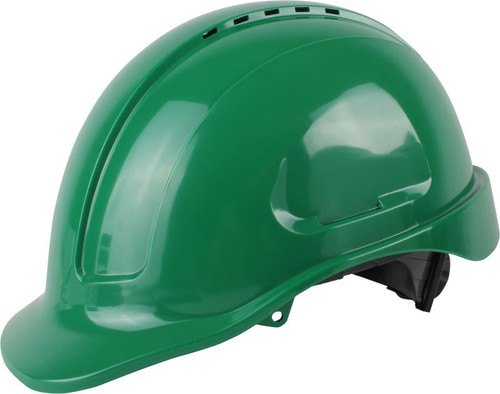 Maxisafe Vented Hard Hat - Ratchet Harness - Dark Green