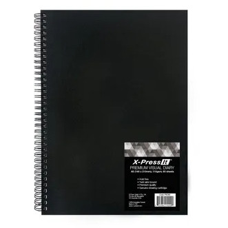 X-Press It Premium Visual Diary 110gsm, 60 Sheets, A5