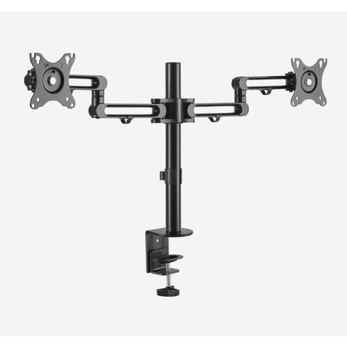 Ergovida EMA30-C24 Dual Monitor Premium Articulating Aluminium Arm Black to Suit 17-32" Screens
