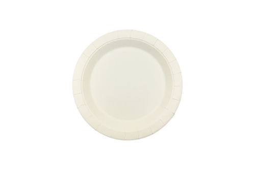 180mm FSC Round White Paper Plate, Pack of 50
