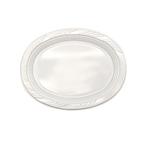 300x230mm Reusable Oval Plate White, Pack of 25