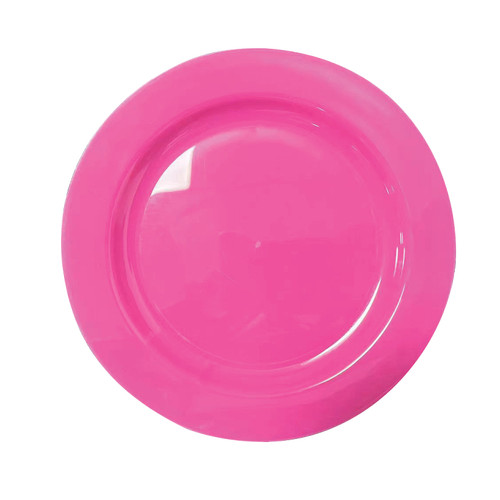 230mm Reusable Dinner Plate Pink, Pack of 10