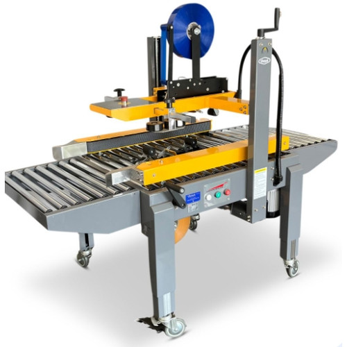 Venus VH209A MkIII. Semi Auto Top & Bottom Carton Sealer, 23m/min w/ Side Belt Drive