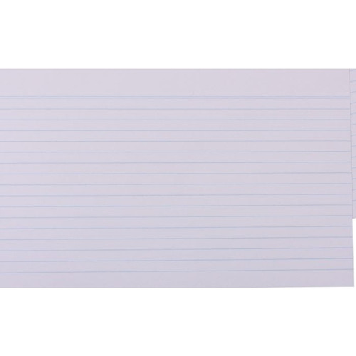Quill Palm/Study/System Cards Ruled 210gsm 8" x 5" , Pack of 100 (203 x 127mm) - White, Pack of 100 (SC85RW)
