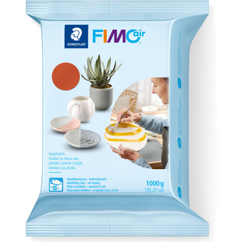 Staedtler 8101 FIMOair Drying Basic Modelling Clay 1kg - Terracotta