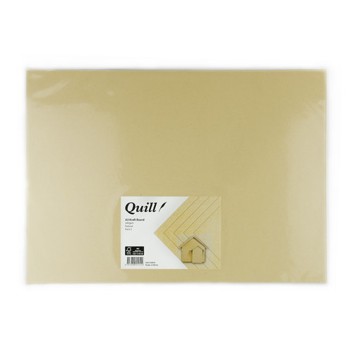 Quill Kraft Board A3 240gsm, Pack of 5