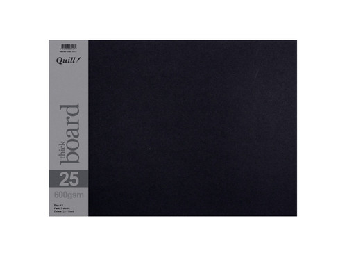 Quill Surface Board 600gsm A3 - Black, Pack of 5 (95147)