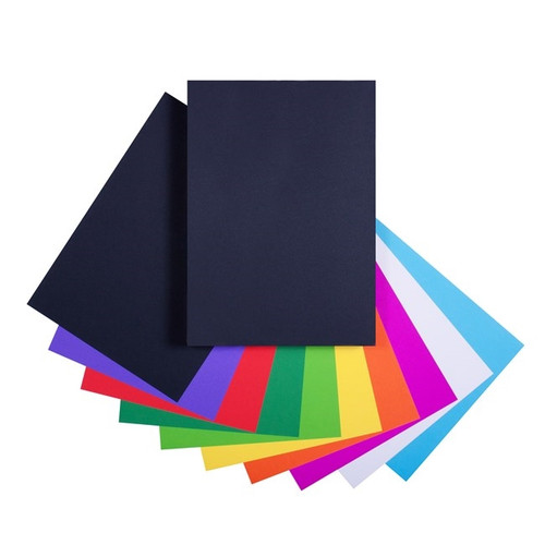 Quill Cover Paper 125gsm A4 - Assorted, Pack of 100 (91320)