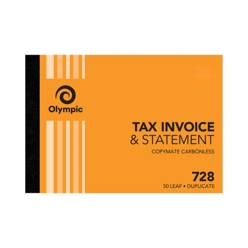 Olympic Carbonless Duplicate Invoice Statement No.728 210 x 148mm 50 Leaf (142806)