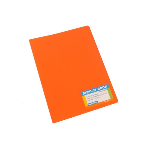 Bantex Tropical Fixed Display Book PP A4 20 Pockets - Mango (47014)