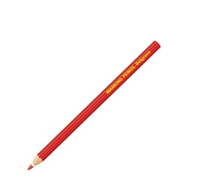 Belgrave Red Marking Pencil Hex Wood, Each
