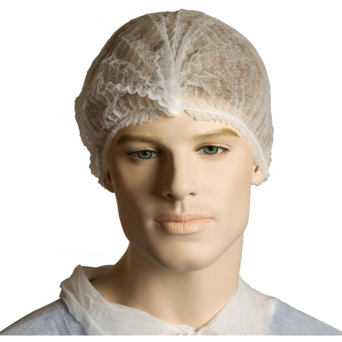 WHITE CRIMP BERET 24" CTN1000