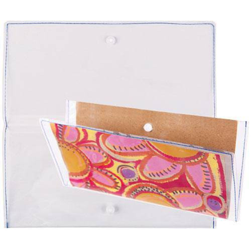 Wallet with Press Stud Clear Pack of 5
