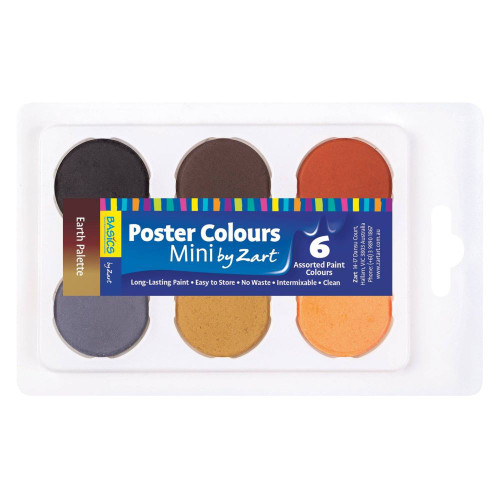 Poster Colours Paint Mini Palettes by Zart - Earth