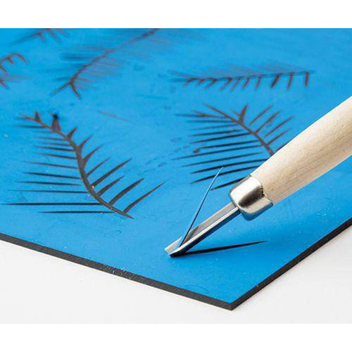 Velvet Print Double Sided Lino Tile - 20 x 30cm