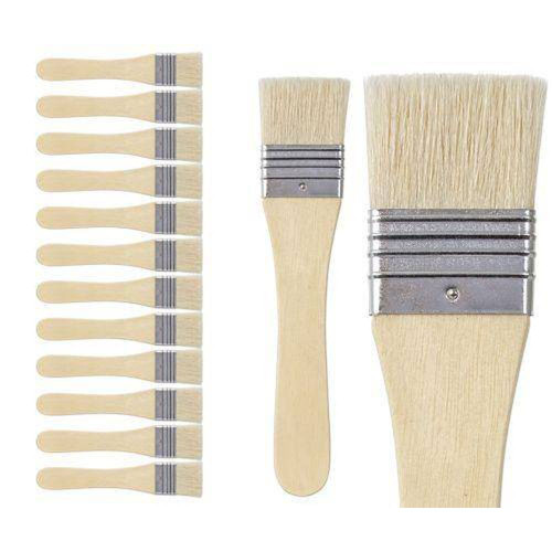 Wide Flat Brushes Pack of 12 - 50mm