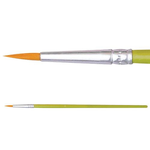 Budget Taklon Round Brushes Pack of 10 - #0