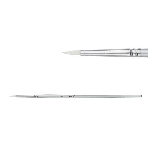 Zart Dynamic Taklon Round Brushes - # 0 (2.5mm)