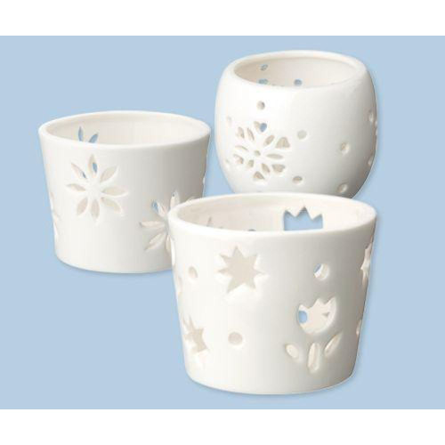 Ceramic Tea Light Holders Pack of 3