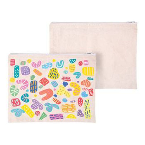 Calico Zip Pouch - A4