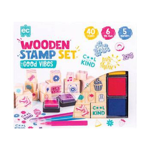 Wooden Stamper Set - Good Vibes