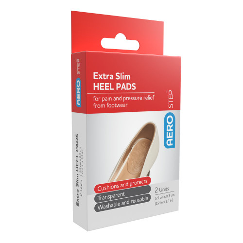 AERPSTEP Extra Slim Heel Pad 55 x 83mm, Box of 2