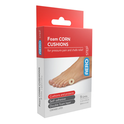 AEROSTEP Foam Corn Cushions 20 x 26mm, Box of 9