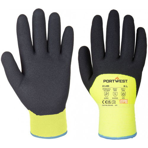 Port West A146 - Arctic Winter Glove Yellow, Size 10 (XL) Pair