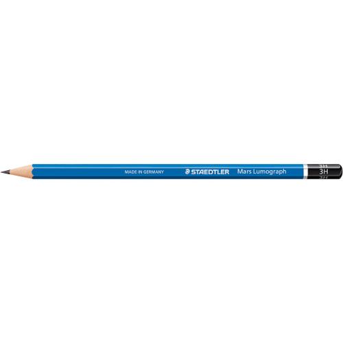 Staedtler 100 Mars Lumograph Pencils - 3H, Each