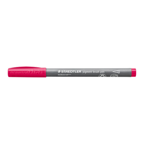 Staedtler 371 Pigment Brush Pen - Bordeaux Red, Each