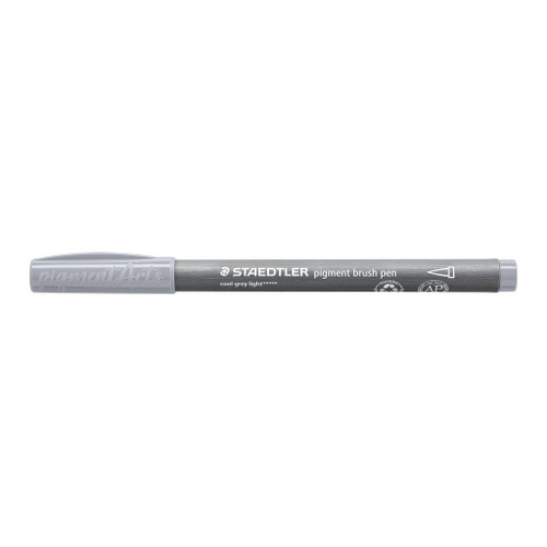 Staedtler 371 Pigment Brush Pen - Cool Grey Light, Each