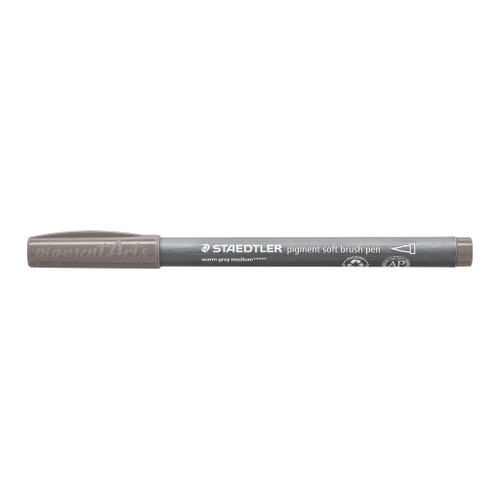 Staedtler 372 Pigment Soft Brush Pen - Warm Grey Medium, Each