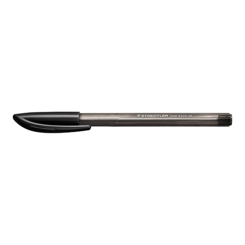 Staedtler Stick 4320 Triangular Ballpoint Pen Medium - Black, Each