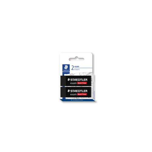 Staedtler 526 Exam Black Eraser - Card of 2